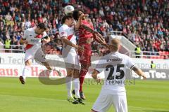 2. BL - FC Ingolstadt 04 - FC St. Pauli - 1:2 - Caiuby Francisco da Silva (31) Kopfballduell