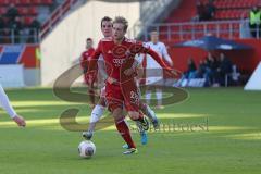 2. BL - FC Ingolstadt 04 - SV Sandhausen - Saison 2013/2014 - Philipp Hofmann (28) wird festgehalten und fällt