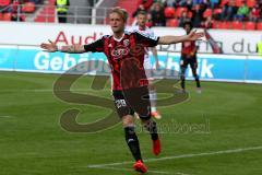 FC Ingolstadt 04 - FC Energie Cottbus - Hofmann Philipp (#28 FC Ingolstadt) zum Treffer zum 2:0 - Foto: Jürgen Meyer