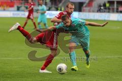 2. BL - FC Ingolstadt 04 - Fortuna Düsseldorf - 1:2 - Kampf um den Ball, Moritz Hartmann (9) links