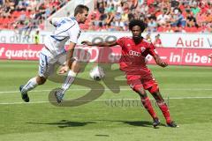 2. BL - FC Ingolstadt 04 - Karlsruher SC - 0:2 - Caiuby Francisco da Silva (31) rechts im Zweikampf