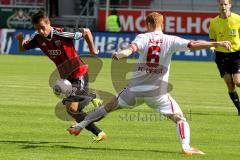 FC Ingolstadt 04 - FC Energie Cottbus - Lex Stefan (rot FC Ingolstadt) - Möhrle Uwe (weiss Cottbus) - Foto: Jürgen Meyer