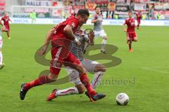 2. BL - FC Ingolstadt 04 - 1.FC Union Berlin 0:1 - Manuel Schäffler (17) gegen Fabian Schönheim