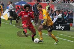 2. BL - FC Ingolstadt 04 - Dynamo Dresden - Saison 2013/2014 - Caiuby Francisco da Silva (31) gegen Christoph Menz