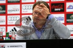 2. BL - FC Ingolstadt 04 - Fortuna Düsseldorf - 1:2 - Cheftrainer Ralph Hasenhüttl Pressekonferenz nach dem Spiel