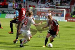 FC Ingolstadt 04 - FC Energie Cottbus - Engel Konstantin (rechts rot FC Ingolstadt) - De Oliveira Bernardo (#8 FC Ingolstadt ) - Foto: Jürgen Meyer