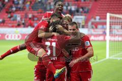 2. BL - FC Ingolstadt 04 - DSC Armenia Bielefeld - 3:2 - Christian Eigler (18) köpft im Nachschuß zum Siegtreffer 3:2, Tor Jubel Sieg