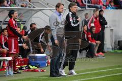 2. BL - FC Ingolstadt 04 - Fortuna Düsseldorf - 1:2 - Cheftrainer Ralph Hasenhüttl und Michael Henke