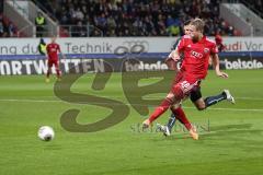 2. BL 2014 - FC Ingolstadt 04 - 1860 München - 2:0 - Philipp Hofmann (28) zieht ab zum 1:0 Tor für Ingolstadt Jubel