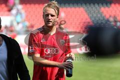 2. BL - FC Ingolstadt 04 - Karlsruher SC - 0:2 - Enttäuscht nach dem Spiel Philipp Hofmann (28)