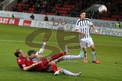 2. BL - FC Ingolstadt 04 - VfR Aalen 2:0 - Moritz Hartmann (9) scheitert am Tor