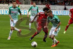 2. BL - Saison 2013/2014 - FC Ingolstadt 04 - SpVgg Greuther Fürth - Caiuby Francisco da Silva (31FC Ingolstadt 04) - Brosinski Daniel (20 Greuther Fürth)