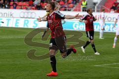 FC Ingolstadt 04 - FC Energie Cottbus - Hofmann Philipp (#28 FC Ingolstadt) zum Treffer zum 2:0 - Foto: Jürgen Meyer