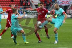 2. BL - FC Ingolstadt 04 - Fortuna Düsseldorf - 1:2 - Christian Eigler (18) kämpft um den Ball