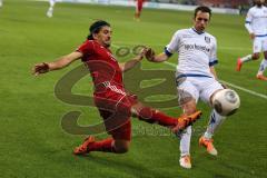 2. BL - Saison 2013/2014 - FC Ingolstadt 04 - FSV Frankfurt - 0:1 - Almog Cohen (36) links und Björn Schlicke