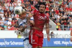 2. BL - FC Ingolstadt 04 - DSC Armenia Bielefeld - 3:2 - Almog Cohen (36) rechts im Zweikampf