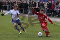 2. BL - Testspiel - FC Ingolstadt 04 - FC Carl Zeiss Jena - 2013/2014 - rechts Konstantin Engel (22) und links Tino Schmidt