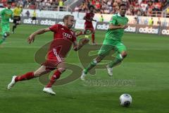 2. BL - FC Ingolstadt 04 - Saison 2013/2014 - Testspiel - Borussia Mönchengladbach - 1:0 - Moritz Hartmann (9) stürmt zu Tor