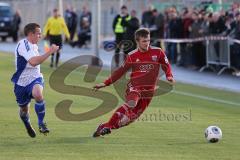 2. BL - Testspiel - FC Ingolstadt 04 - FC Carl Zeiss Jena - 2013/2014 - rechts FC Konstantin Engel (22) wird von links Florian Giebel (J) gestoppt