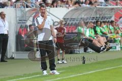 2. BL - FC Ingolstadt 04 - Saison 2013/2014 - Testspiel - Borussia Mönchengladbach - 1:0 - Cheftrainer Marco Kurz schreit ins Feld