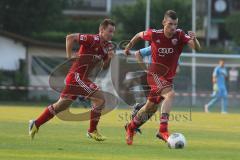 2. BL - FC Ingolstadt 04 - Saison 2013/2014 - Testspiel - RW Erfurt - Pascal Groß (20) rechts und hinten Karl-Heinz Lappe (25)