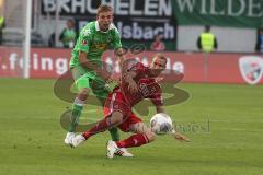 2. BL - FC Ingolstadt 04 - Saison 2013/2014 - Testspiel - Borussia Mönchengladbach - 1:0 - Moritz Hartmann (9) wird verfolgt