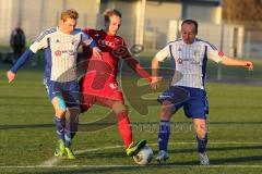 2. BL - Testspiel - FC Ingolstadt 04 - FC Carl Zeiss Jena - 2013/2014 - auf dem Weg zum Tor gestoppt, Mitte Philipp Hofmann (28)