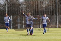 2. BL - Testspiel - FC Ingolstadt 04 - FC Carl Zeiss Jena - 2013/2014 - Tor Jubel für Jena zum 0:1 motte Torschütze Tom Geissler