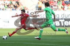 2. BL - FC Ingolstadt 04 - Saison 2013/2014 - Testspiel - Borussia Mönchengladbach - 1:0 - Andreas Buchner (16) zieht ab