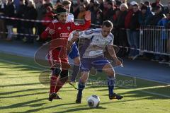 2. BL - Testspiel - FC Ingolstadt 04 - FC Carl Zeiss Jena - 2013/2014 - links Almog Cohen und rechts Florian Giebel (J)