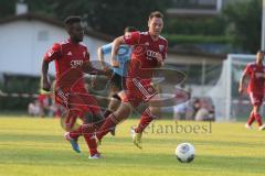 2. BL - FC Ingolstadt 04 - Saison 2013/2014 - Testspiel - RW Erfurt - Reagy Baah Ofosu (23) und Karl-Heinz Lappe (25)