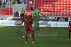 2. BL - FC Ingolstadt 04 - Saison 2013/2014 - Testspiel - Borussia Mönchengladbach - 1:0 - Manuel Schäffler (17) im Zweikampf