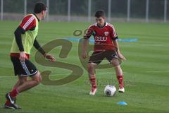 2. BL - FC Ingolstadt 04 - Saison 2013/2014 - Trainingsauftakt - rechts Neuzugang Danilo Soares und links Ralph Gunesch