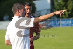 2. BL - FC Ingolstadt 04 - Testspiel - FC Ingolstadt 04 - Stuttgarter Kickers - 2:0 - Cheftrainer Marco Kurz mit Ralph Gunesch (26)