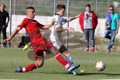 FC Ingolstadt 04 - B Junioren - Bezirksoberliga - U17 - Sänger Michael (weiss FC Ing) - Foto: Jürgen Meyer