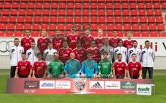 Regionalliga Bayern U23 - FC Ingolstadt 04 II - Saison 2013/2014 - offizielles Mannschaftsfoto - Namensliste kann per Email an presse@kbumm.de angefordert werden. Bild gibt es auch in höherer Auflösung - mit Koffer