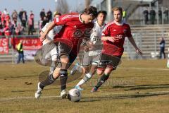 Regionalliga Süd - FC Ingolstadt 04 II - FC Bayern II - Marcel Hagmann und rechts Dominik Schmitt