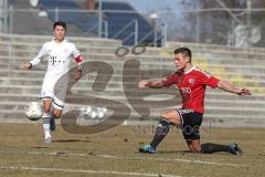 Regionalliga Süd - FC Ingolstadt 04 II - FC Bayern II - Niko Dobros stolpert beim Abschluß