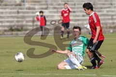 Regionalliga Bayern - FC Ingolstadt 04 II - SpVgg Greuther Fürth II - 0:3 - Stefan Müller rechts wird gefoult und dafür bekommt Silas Göpfert die rote Karte