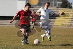 Regionalliga Süd - FC Ingolstadt 04 II - FC Bayern II - links Marcel Hagmann und rechts Tobias Schweinsteiger (FCB)