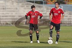 Regionalliga Bayern - FC Ingolstadt 04 II - SpVgg Greuther Fürth II - 0:3 - links Patrick Walleth und rechts Marcel Hagmann