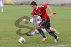 Regionalliga Bayern - FC Ingolstadt 04 II - 1.FC Nürnberg II - Dominik Wolfsteiner wird gefoult und Gegner erhält ROT