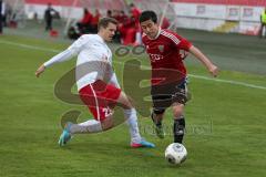 Regionalliga Süd - FC Ingolstadt 04 II - FC Würzburger Kickers - rechts Zweikampf Stefan Müller