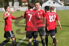 Regionalliga Bayern - FC Ingolstadt 04 II - 1.FC Nürnberg II - Jubel Tor durch Steffen Jainta, links Stefan Müller