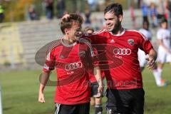 Regionalliga Bayern - FC Ingolstadt 04 II - 1.FC Nürnberg II - Tor zum 1:0 durch links Steffen Jainta und rechts Thomas Prinz