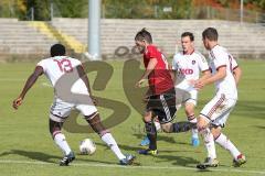 Regionalliga Bayern - FC Ingolstadt 04 II - 1.FC Nürnberg II - Thomas Prinz wird umzingelt