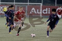 U17 - FC Ingolstadt 04 - Auswahl Japan - Marcel Schelle #8 - Yudai Tobita #3 - Yasuhiro Okamirca #2 - Foto: Jürgen Meyer