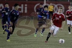 U17 - FC Ingolstadt 04 - Auswahl Japan - Marcel Schelle #8 - Yudai Tobita #3 - Foto: Jürgen Meyer