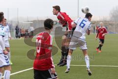 B-Junioren Bundesliga - FC Ingolstadt 04 - Karlsruher SC - links in der Luft Stefan Liebler