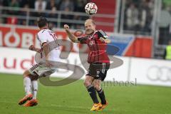 2. Bundesliga - Fußball - FC Ingolstadt 04 - 1. FC Nürnberg - links Stark, Niklas (1.FCN 16) Kopfball Tobias Levels (28, FCI)